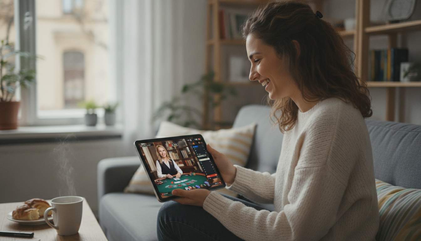 Εικόνα από την εμπειρία live casino με dealers